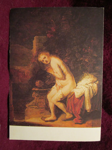 Rembrandt van  Rijan (1606 - 1669)  "Susanna"   Oil on panel ,  The  Hague