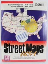 Precision Street Maps USA 1997 PC CD ROM Windows 95 New Sealed