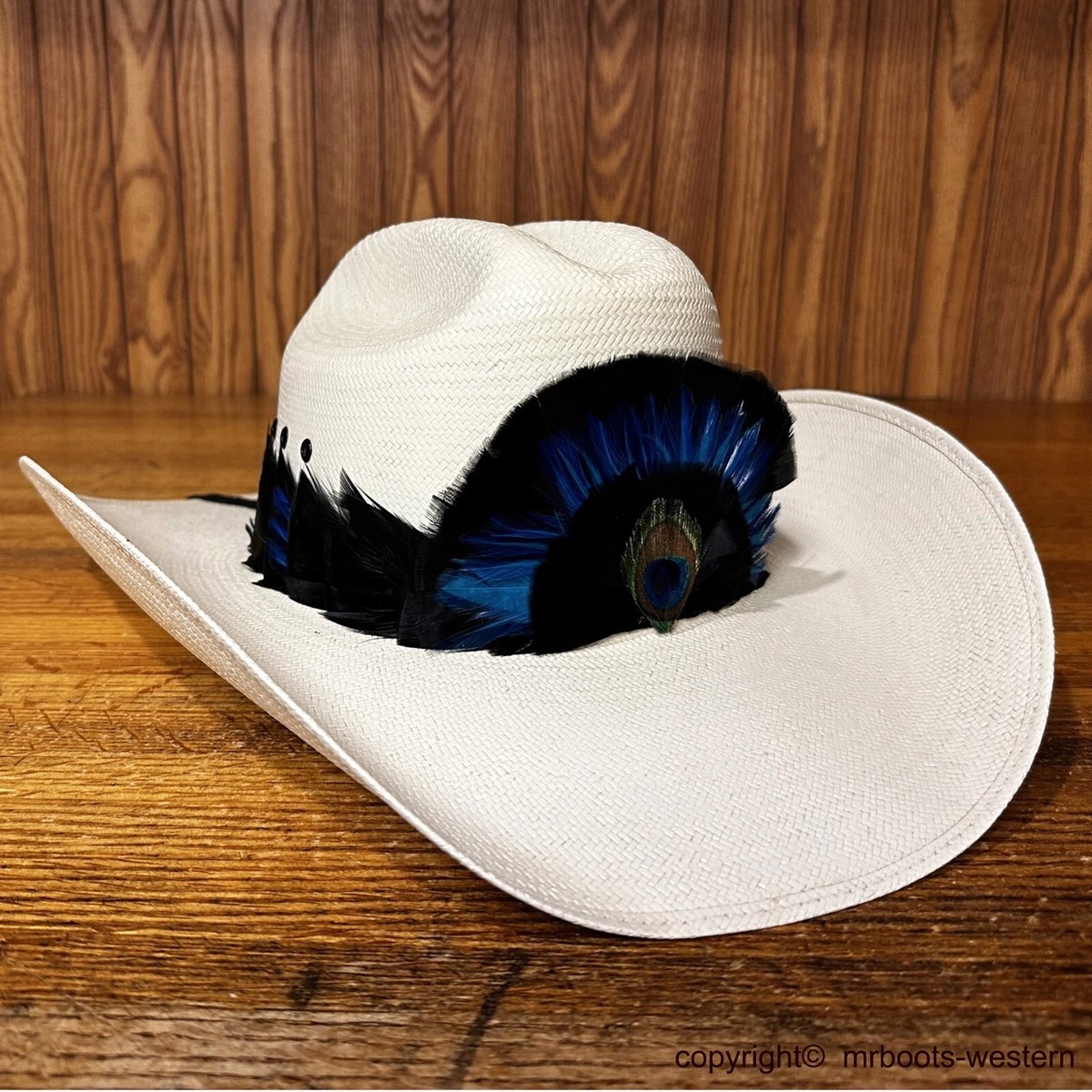 Apache Cowboy Hat w/Feather Hat Band Apache - Hat by Peter Grimm main image 4