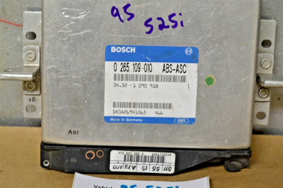 1090918 BMW 525i 530i 1994-1995 ABS sistema de frenagem módulo 6i2 111 - Imagem 2 de 3