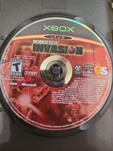 Robotech : Invasion (Microsoft Xbox, 2004) - Disque uniquement - Photo 1/1