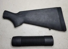 Mossberg 500 500a 12ga Black Synthetic Stock & Ribbed Corn Cob Forend for 7.75" 