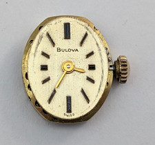 1970s BULOVA 5BD 17j Vintage Ladies 13mm Swiss Watch Movement TICKS Parts Repair