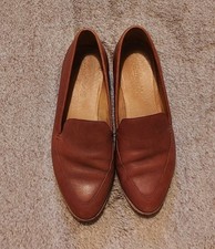Madewell Frances Size 7 Brown Leather Loafer Slip On Shoes