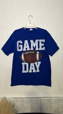 Port and Company game day, blue T-shirt, size large
