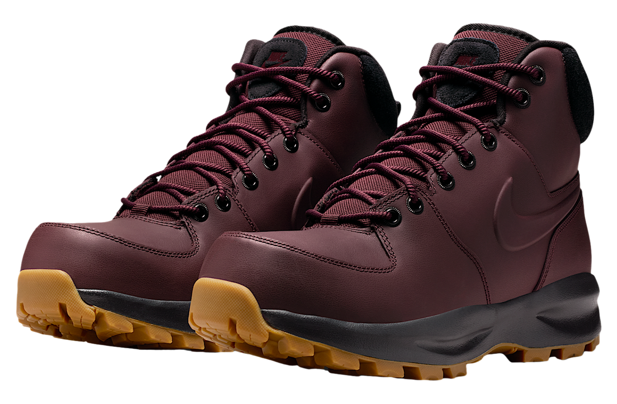 Nike Manoa Leather Burgundy Crush Black Gum Brown HF7095-600 sz
