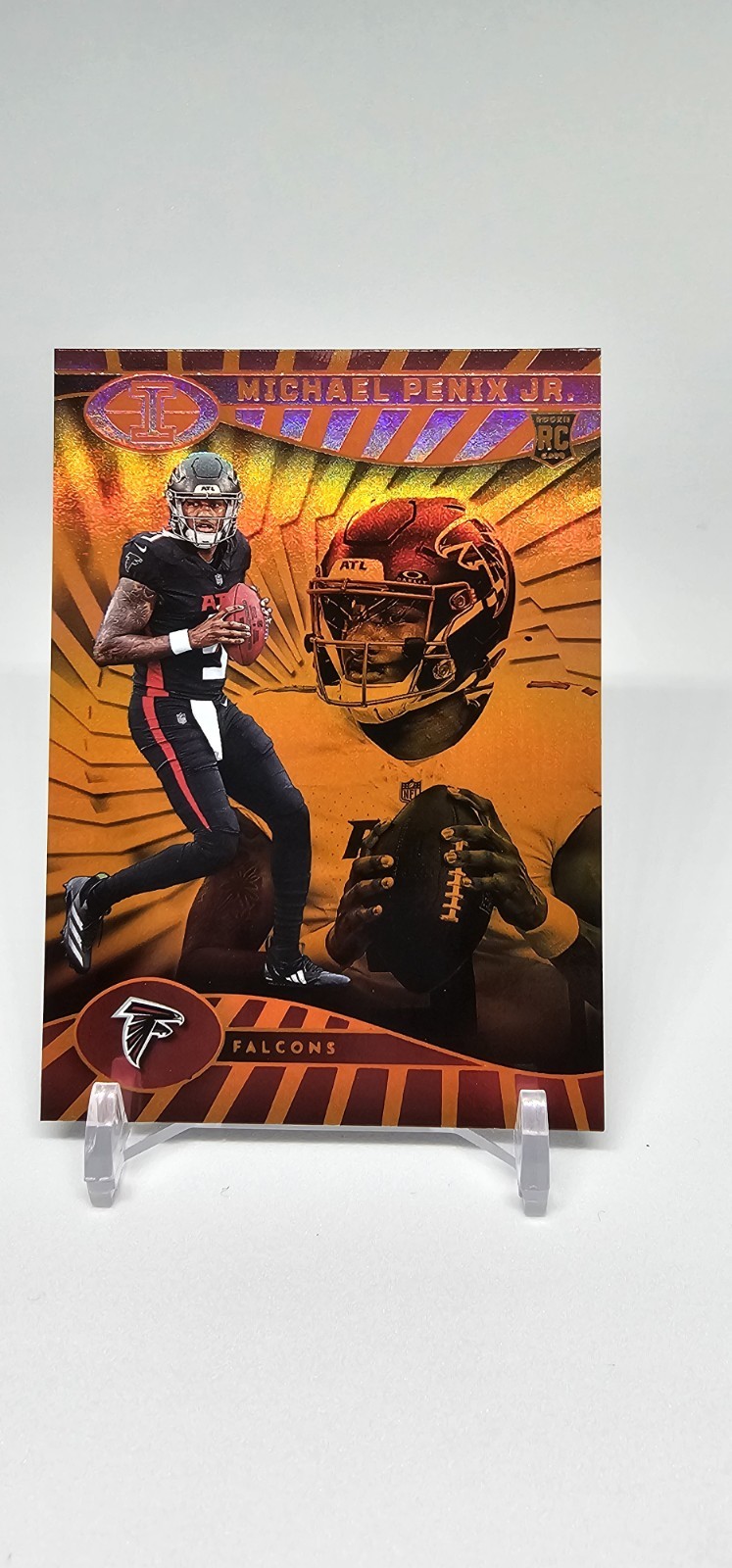 2024 Panini Illusions Michael Penix Jr. Orange Parallel #4 Rookie Card RC