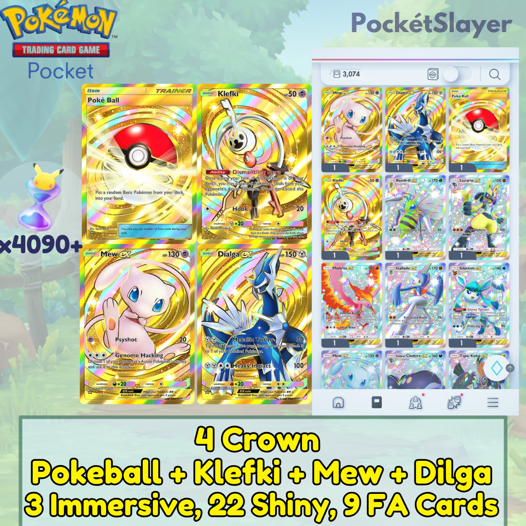 cards in each pack pokemon tcg pocket Pokemon TCG (Trading Card Game) Pocket 4 Crown | 4090+ pack Hourglass