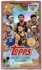 2025/26 Topps Holiday Basketball Advent Calendar Box 24 Packs Factory Sealed