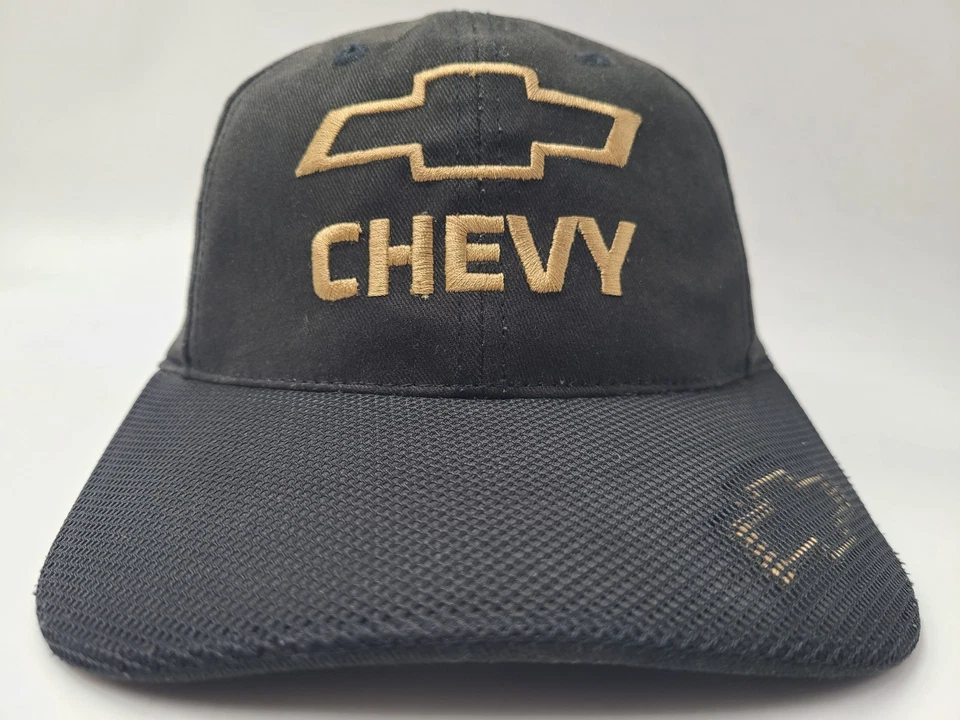 Gorra deportiva ajustable a cuadros Chevrolet bandera Chevy carreras hombres mujeres negra Foto 2 de 4