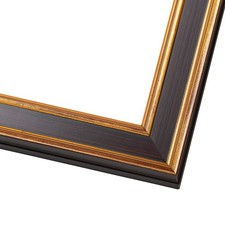 Square Weathered Gold Picture Frame - UV Acrylic, Backing, Hanging Hardware