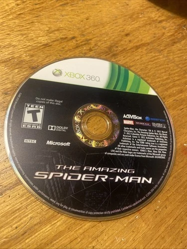 The Amazing Spider-Man (Microsoft Xbox 360, 2012) Disc Only