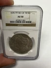 1878 7TF Rev of 78 S NGC AU50 Morgan Silver Dollar $1