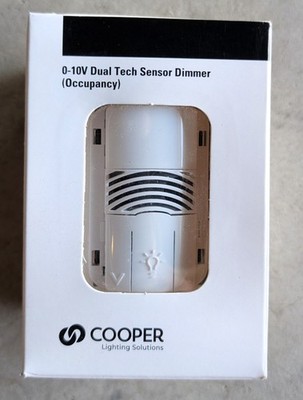 Cooper Lighting Solutions OSW-D-010-B Dual Tech Sensor Dimmer 0-10v