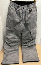 Zero Xposur Grey Insulated Cold Weather Warm Ski Snow Pants Kids Size 10/12