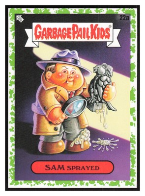 2022 Topps Garbage Pail Kids: Book Worms Booger Green #22a Sam Sprayed -