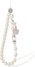 Beaded Pearl Phone Charm Cute Wrist Strap Handmade Crystal Beaded Camera Strap