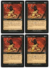 Chainer's Edict x4 4x 2002 Torment PLAYSET Black Uncommon Sorcery MTG LP AZ2