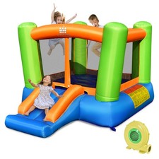 Kids Jumping Playhouse Inflatable Bounce House Indoor  Outdoor With 480W Blower