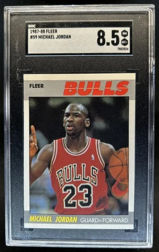 1987-88 Fleer Michael Jordan #59 Bulls SGC 8.5