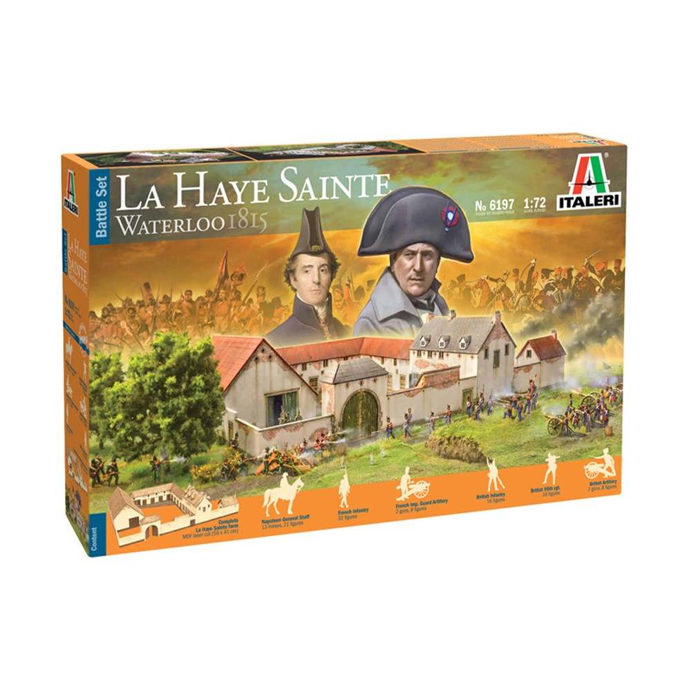 Italeri 1/72 Battle of Waterloo La Haye Sainte 1815 Model Kit