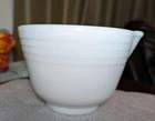 Vintage Pyrex White Milk Glass Mixing Bowl for Hamilton Beach Mixer w Pour Spout