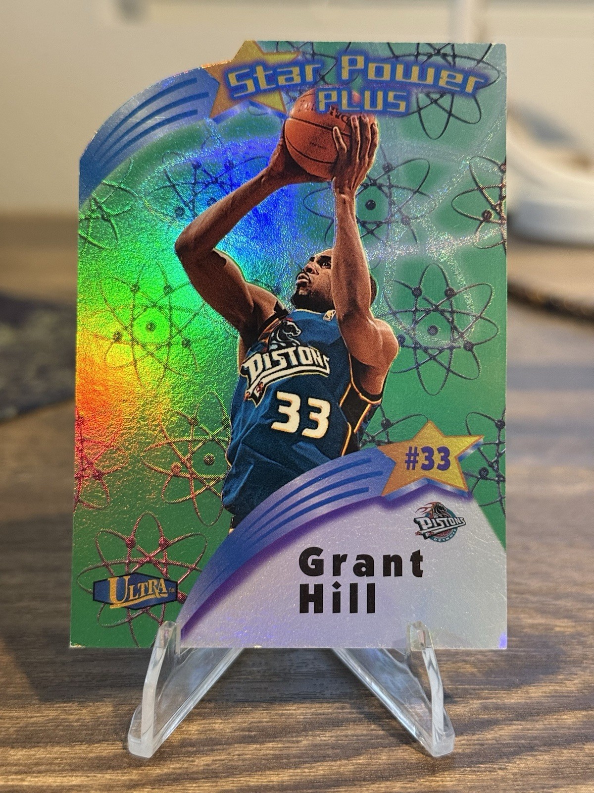 1997-98 Fleer Ultra GRANT HILL Star Power Plus Die Cut #11SPP Pistons