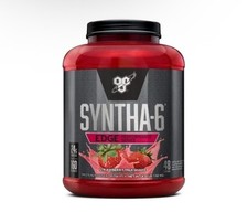 BSN SYNTHA-6 Edge Hydrolyzed Whey Protein Isolate Strawberry 4.01 LB 48 SERVINGS 14.96 per gallon