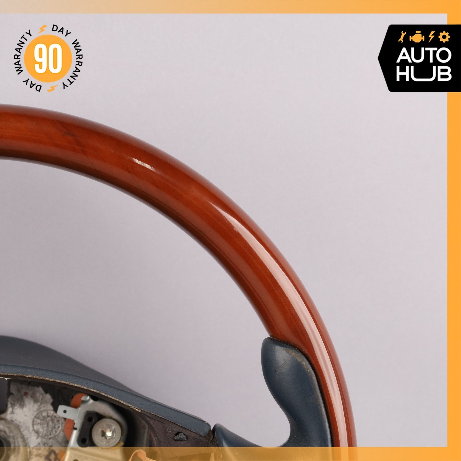 03-13 Maserati Quattroporte M139 Steering Wheel Palissandro Wood Blue OEM 72k