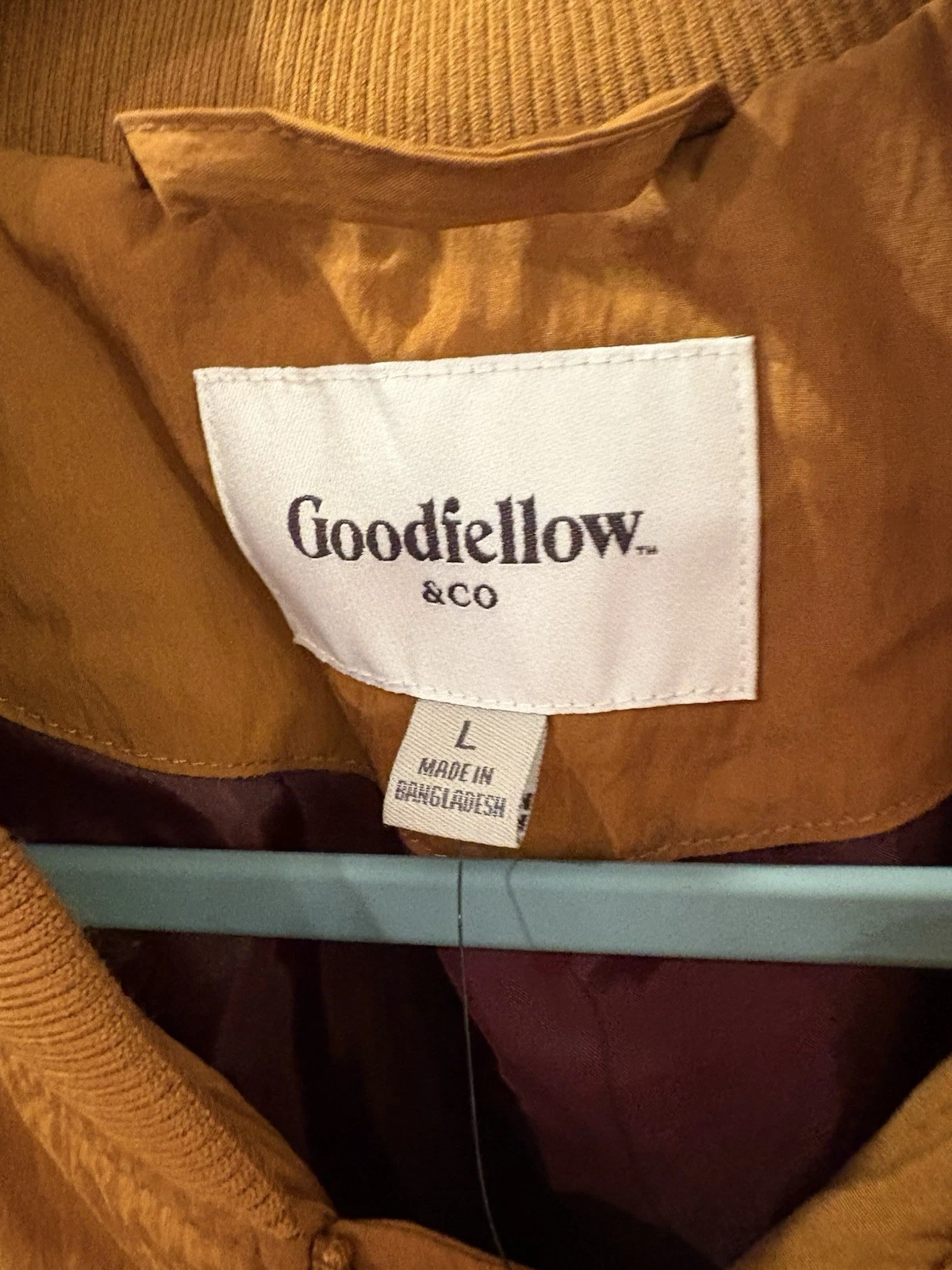 NWT Coat Men’s Size L Goodfellow & Co Brown SKU TR211 Chest 54” - product detail image 4