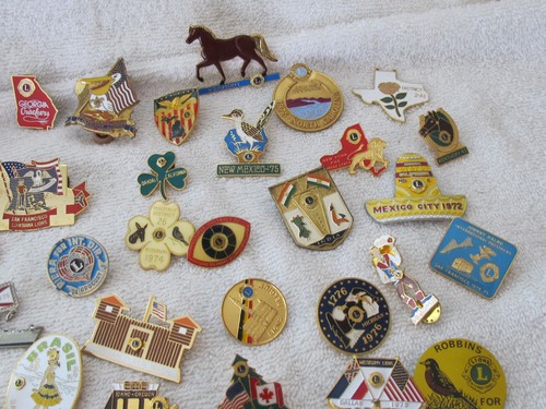 Vintage Lions Club Pin Pinback Mixed US Lot - Picture 5 of 7