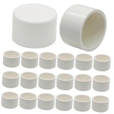 1" PVC Pipe End Cap Fitting, Fit Standard 1" Pipes OD Approx. 1.31" 1 Inch 20