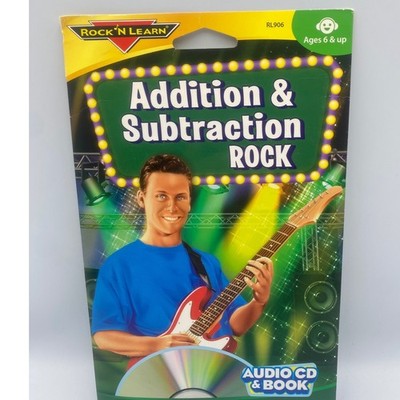 Rock N Learn Addition & Subtraction Rock Audio CD & Book NEW RL906 Ages 6+ New