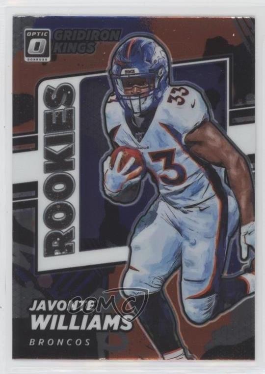 2021 Panini Donruss Optic Rookie Gridiron Kings Javonte Williams #RGK-13 RC yc1