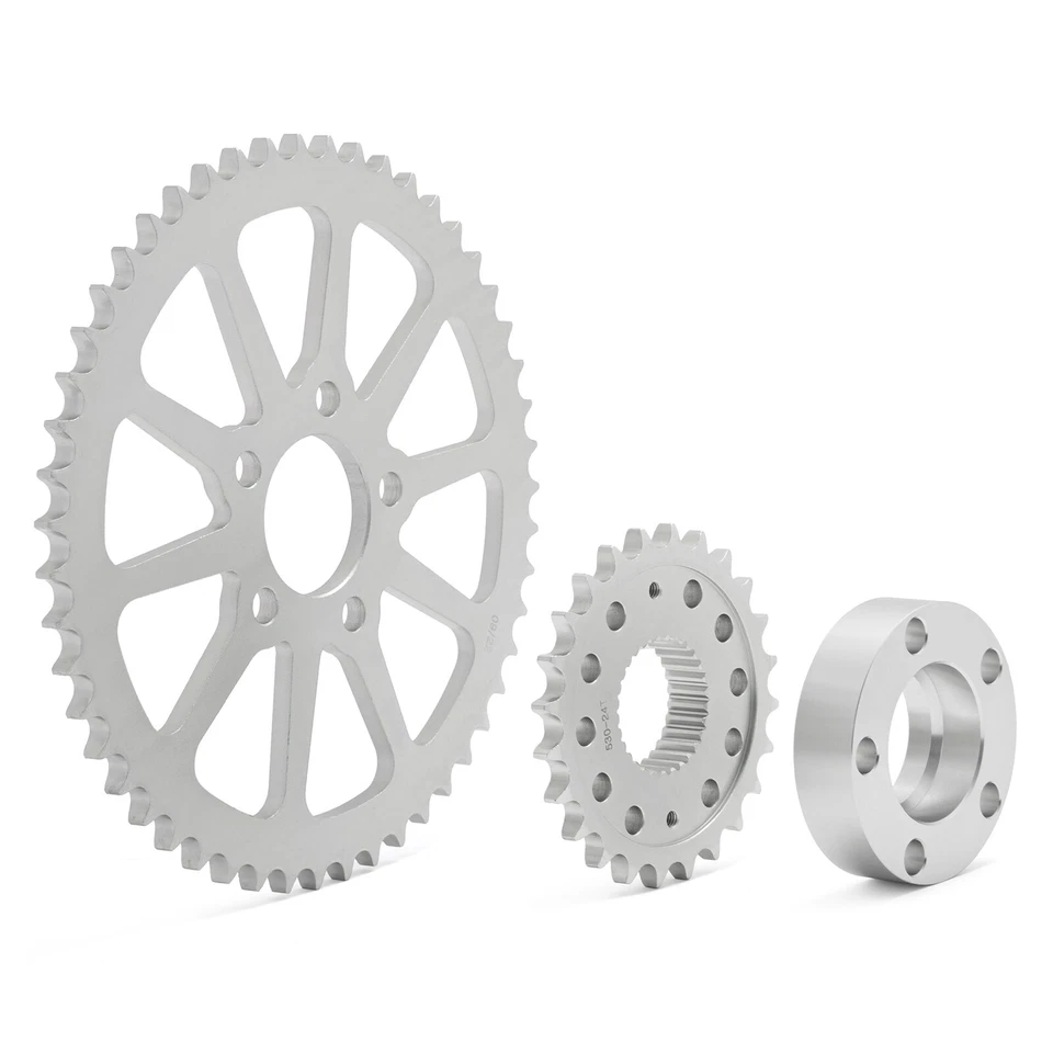 24T 51T Chain Drive Sprocket Conversion Kit for Harley Deluxe FLSTN FXSTC 08-24 Foto 4 de 4