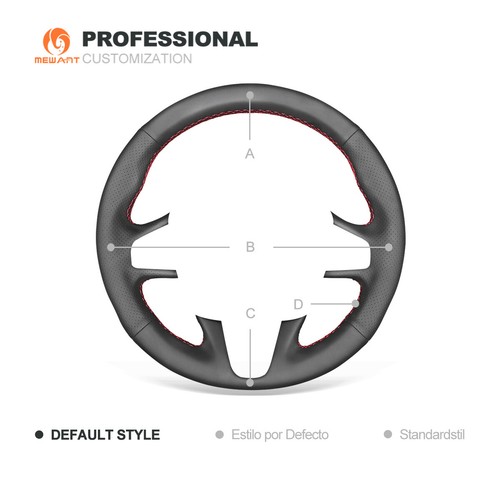 Cubierta de volante coche auténtico para Renault Megane 3 (Coupe) RS 2010-2016 - Imagen 8 de 10