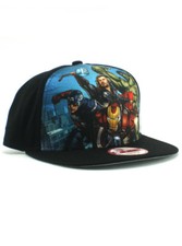 New Era Avengers Assemble 9fifty Gorra Snapback Gorra Ajustable Oficial Negra