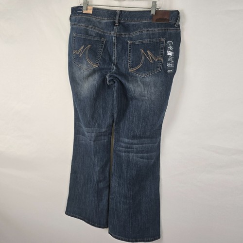 Maurices Ellie Jeans Women's 15 / 16 Reg Blue Medium Wash Straight Fit NWT - Picture 17 of 18