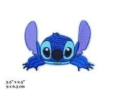 Stitch Cartoon Character Face Lilo and Stitch Movie Embroidered Iron On Patch