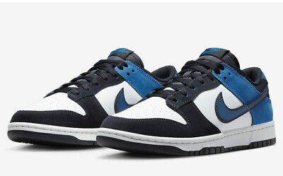 Nike Dunk Low Retro FD6923-100 Summit White/Industrial Blue/Black/White Men's Sz
