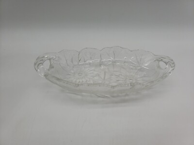 1930's Vintage Pons sunflower Butter/Candy Dish Indiana Glass Serving Tray