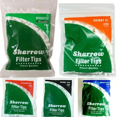 3x Sharrow Filter Tips Zigaretten Rauchen Rolling Tips schnelle kostenlose Lieferung