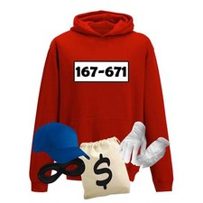 Hoodie Panzerknacker Kids Deluxe+ Kostüm-Set Karneval Party Kinder XS-XL 98-152