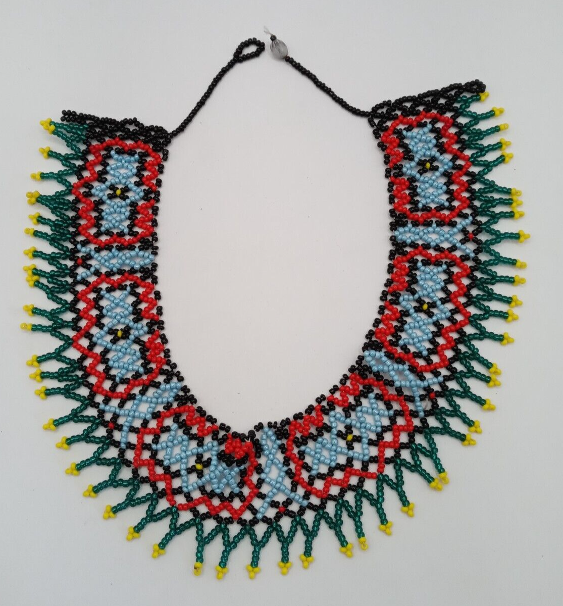 Handmade necklace for women with multicolor beads Amazon jungle
