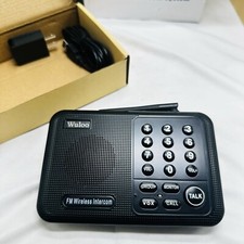   4 Pack Wuloo Intercoms Wireless for Home 5280 Feet Range 10 Channel 3 Code  