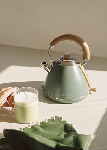 /KETTLE RETRO M/Bollitore Elettrico 1L Verde Sage/Ebollizione Rapida, Spegniment - Foto 8 di 12