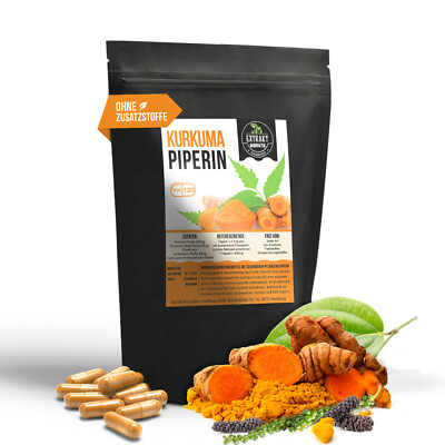 Kurkuma [ je 1040mg ]  Kapseln - durch Extrakt - Curcuma Curcumin vegan