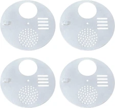 Honbay 4PCS Metal Bee Hive Box Entrance Gates Discs for Beekeeping(Diameter: 12.