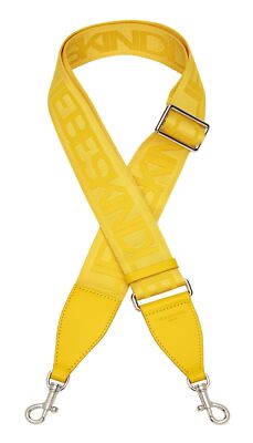 LIEBESKIND BERLIN Fancy Straps Logo Webbing Strap Schulterriemen Lemon senfgelb