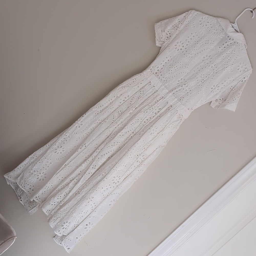 Zara $129 EMBROIDERED EYELET SHIRT DRESS WHITE XS S M L XL 2614/271 Measurements | eBay Zara $129 EMBROIDERED EYELET SHIRT DRESS WHITE XS S M L XL 2614/271 Measurements | eBay